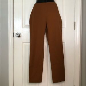 A New Day Slim fit high rise Cropped pants size 6 color brown/tan